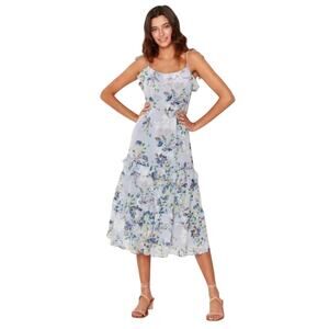 MISA LOS ANGELES Inae dress in periwinkle floral Women's Small